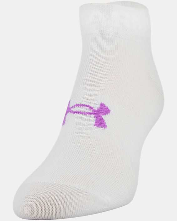 Women's UA Essential Low Cut Socks - 6-Pack, White, pdpMainDesktop image number 14